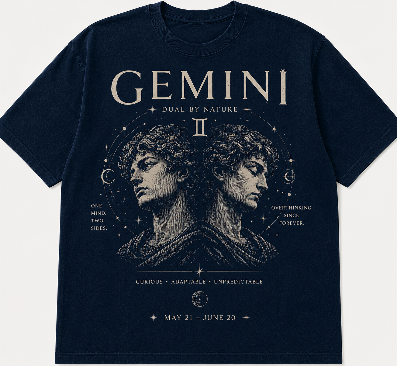 Gemini Tshirt Navy Blue