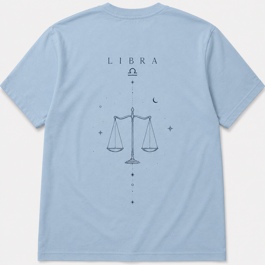 Libra Tshirt Aqua Blue