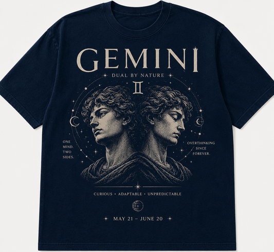 Gemini Tshirt Navy Blue